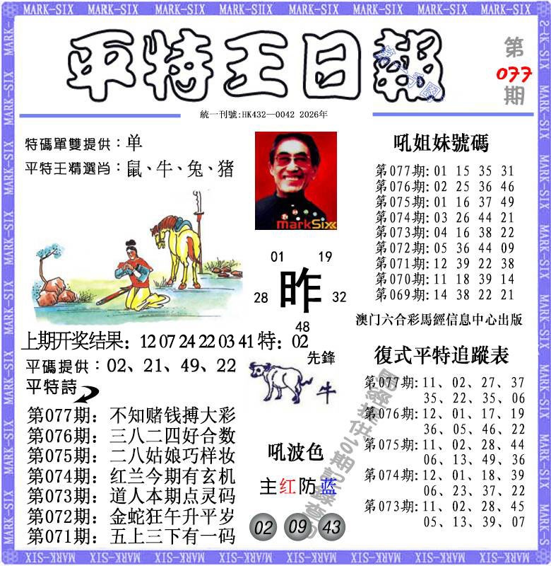 077期平特王日报[图]